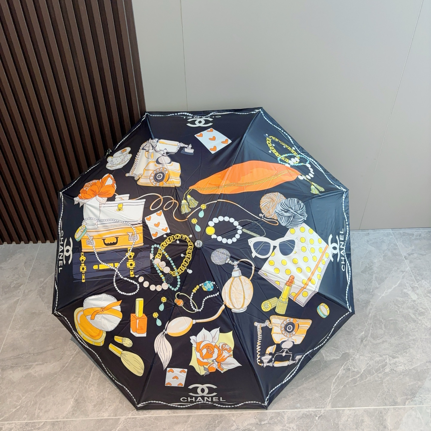 [TOP] CHANEL Umbrella - Black - 711 Luxury