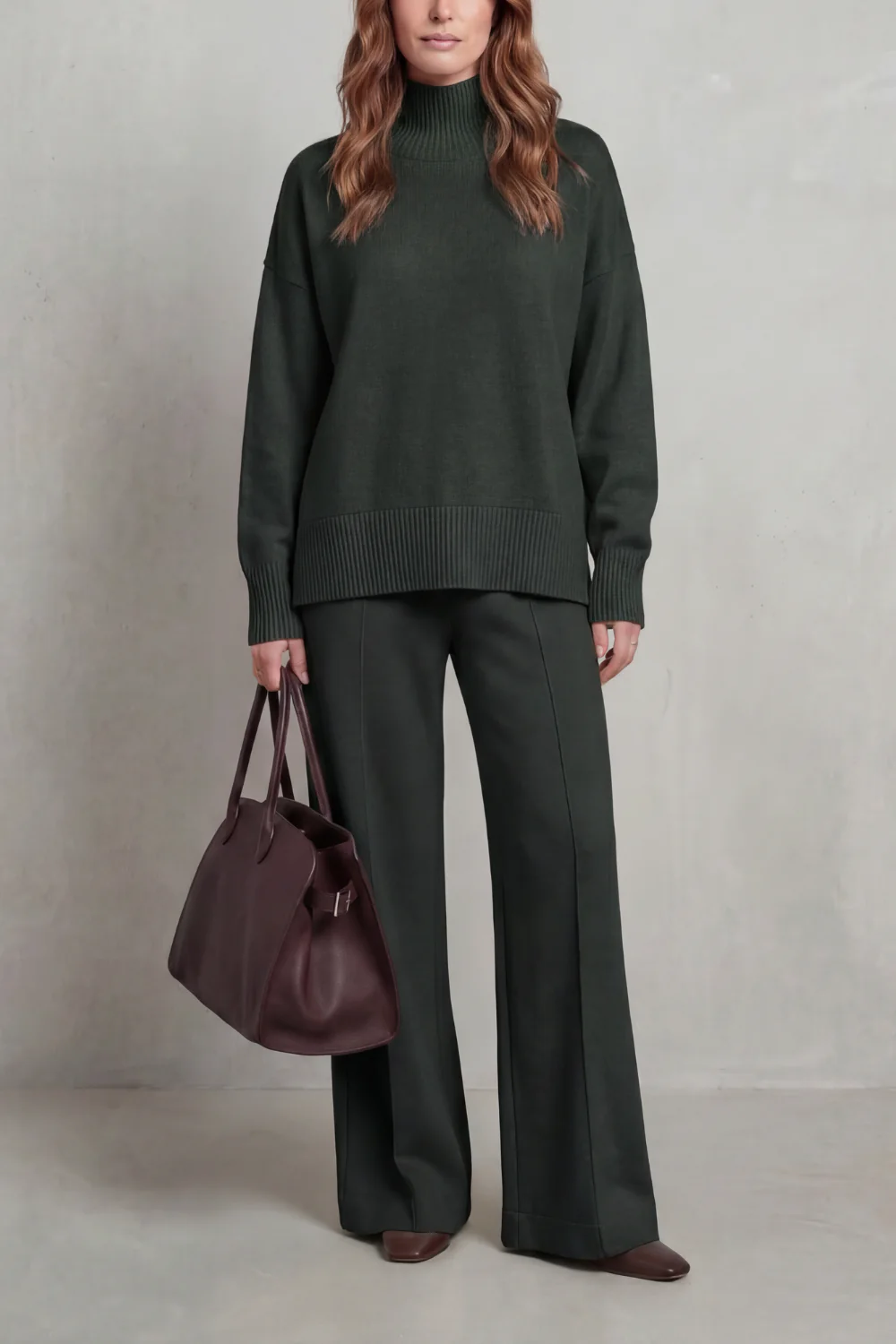 Casavella – Folded collar charm – Knit lounge set