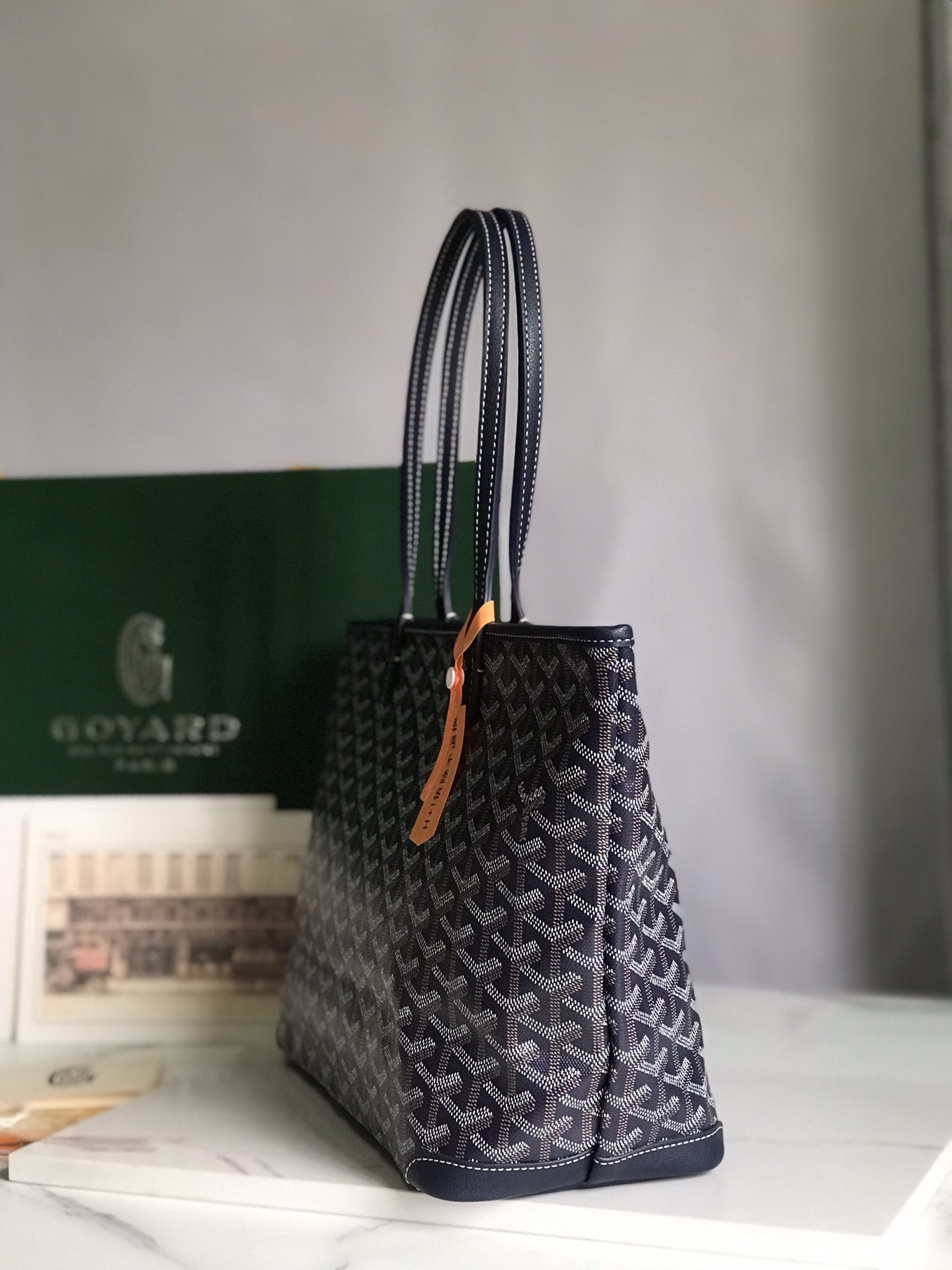 [TOP] Goyard Artois Bag 41-30x23.5x13cm - Navy Blue - 711 Luxury