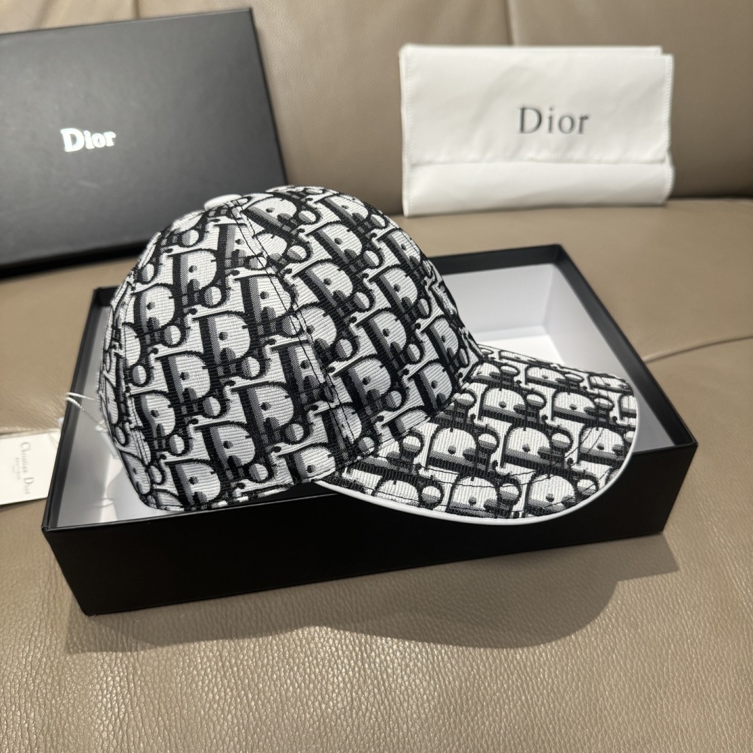 [TOP] Christian Dior Baseball Hat - White - 711 Luxury