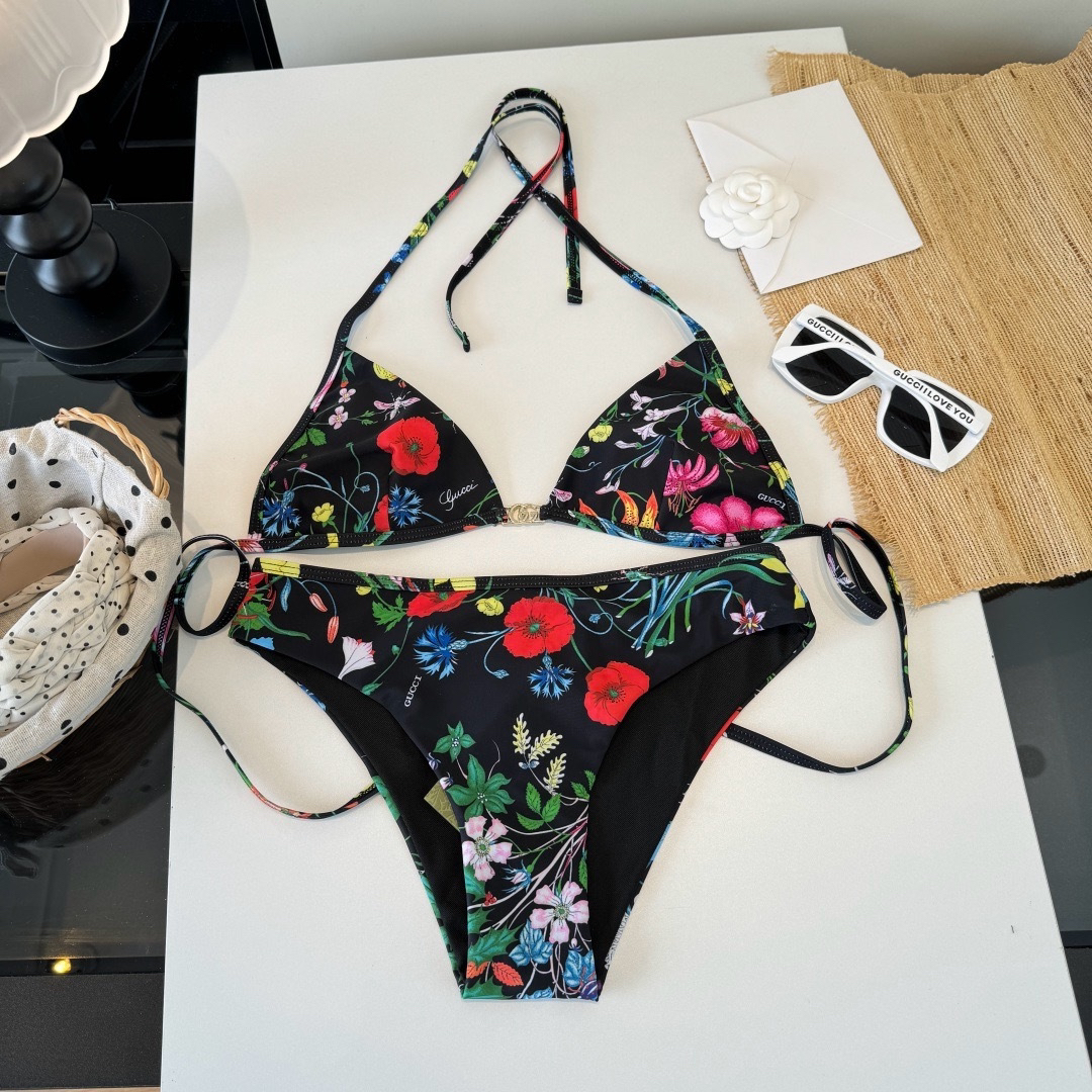 [TOP] GUCCI Bikini Swimsuit - Black - 711 Luxury