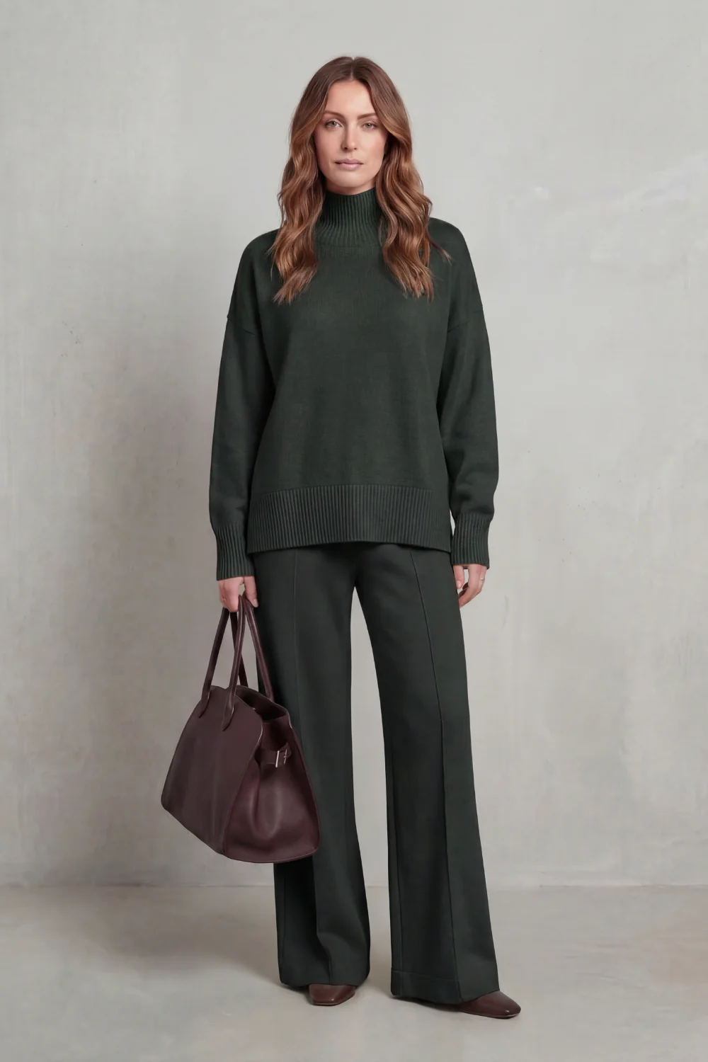 Casavella – Folded collar charm – Knit lounge set