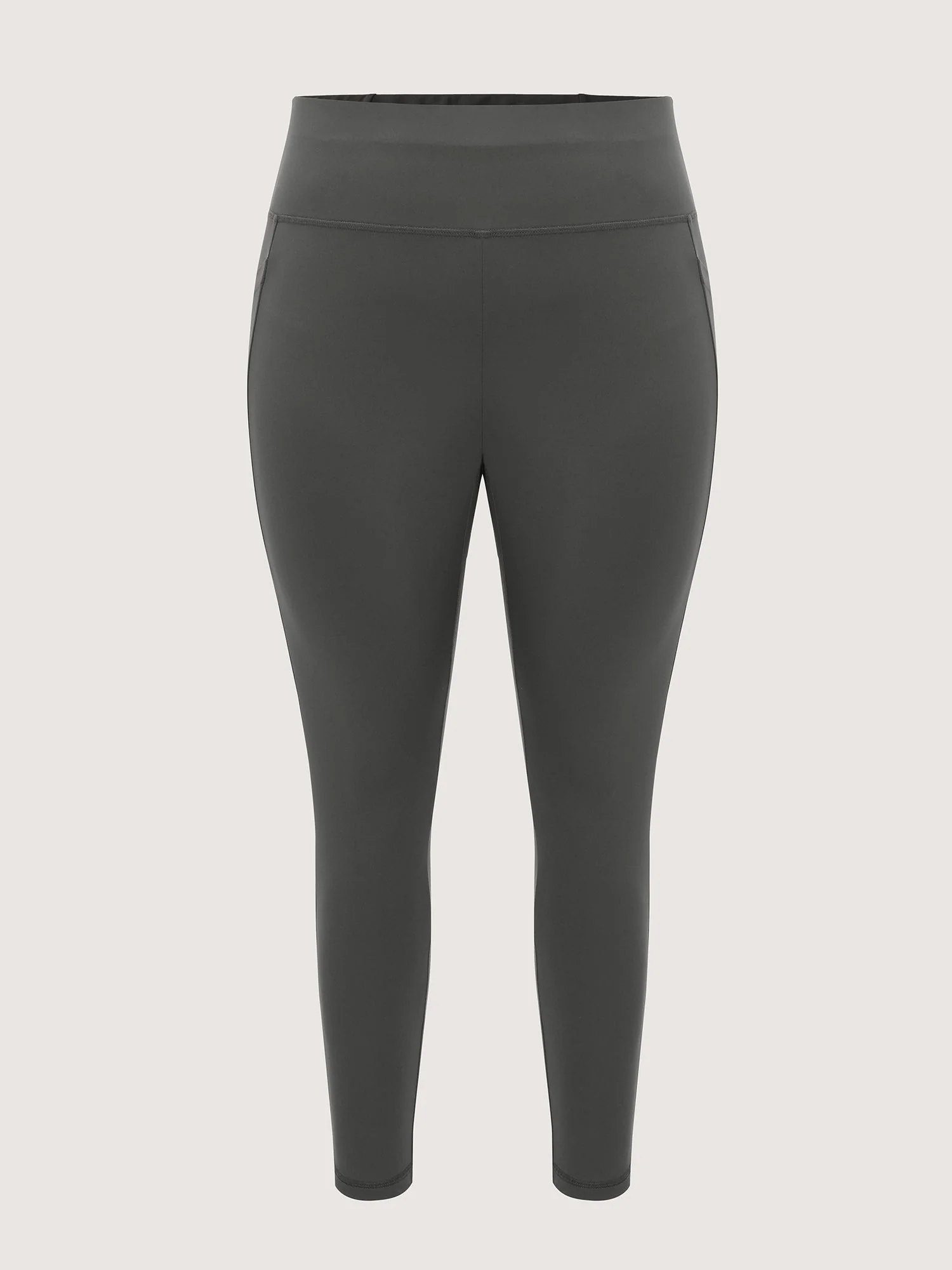 Stretchy Wide Waistband Pocket Leggings