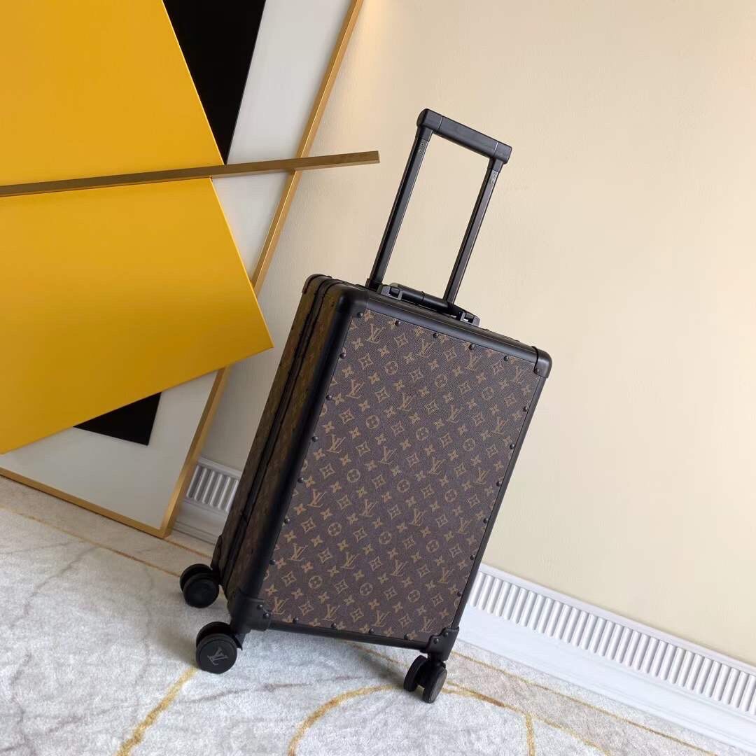 [TOP] Louis Vuitton LV Rolling Luggage  37-21-57 CM - Brown - 711 Luxury