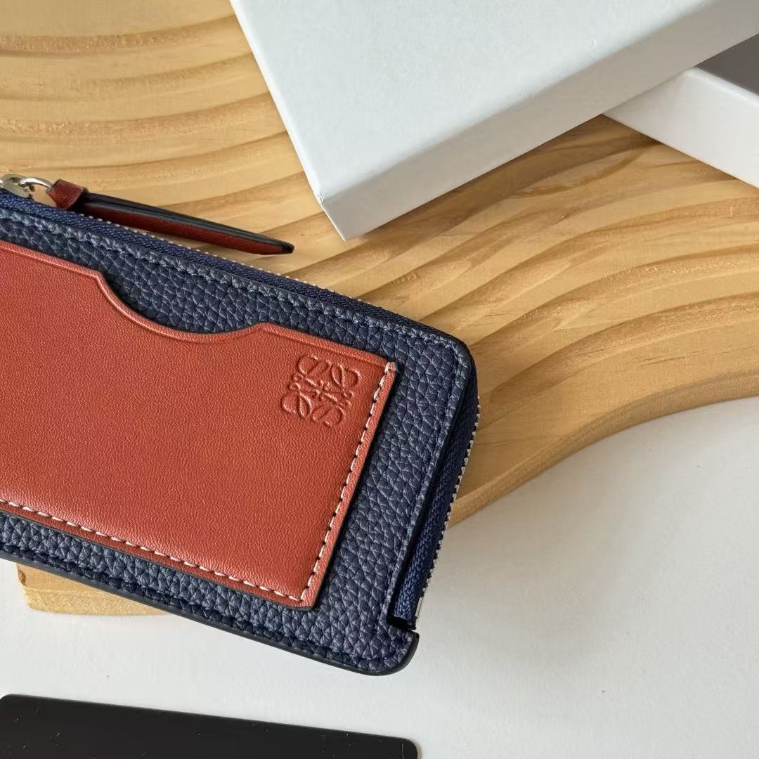 [TOP] LOEWE Card Holder 13*7.5cm - Blue - 711 Luxury