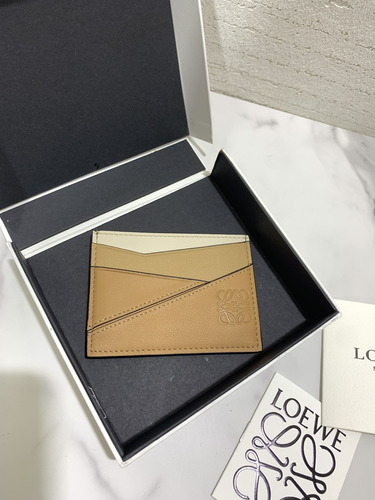 [TOP] LOEWE Card Holder 10.5*7.5cm - Brown