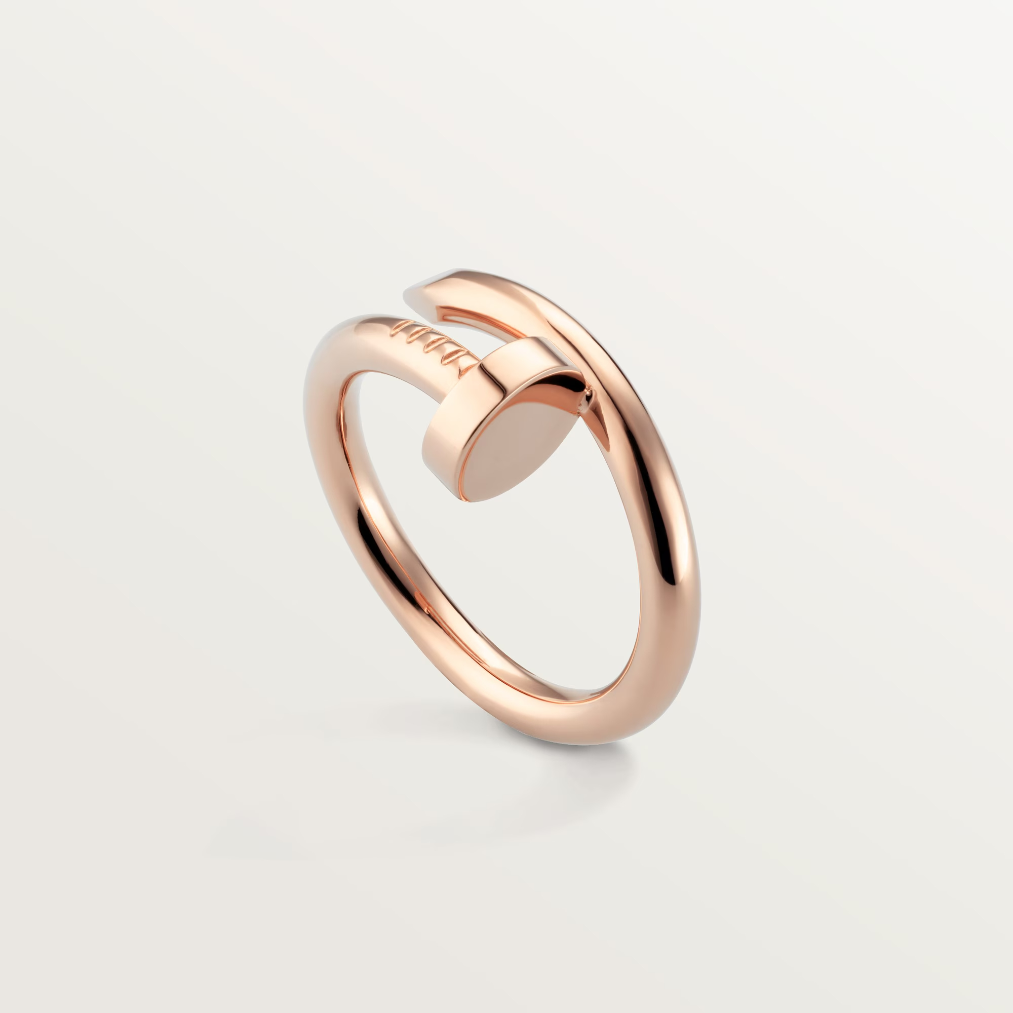 Carty Nails Solo Trace Ring, Rose Gold  ,Medium Model