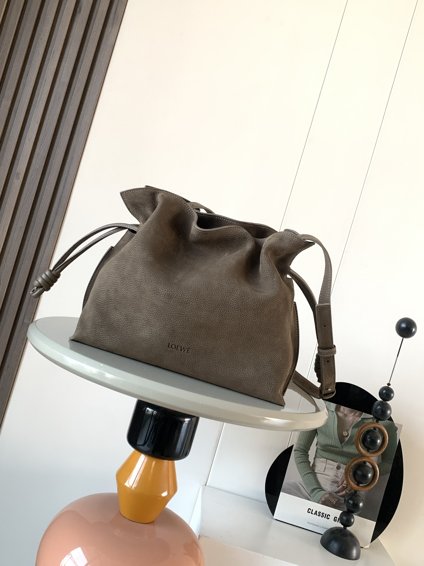 [TOP] LOEWE Flamenco Bag Grain Nubuck Leather 30x24.5x10.5cm - Brown - 711 Luxury