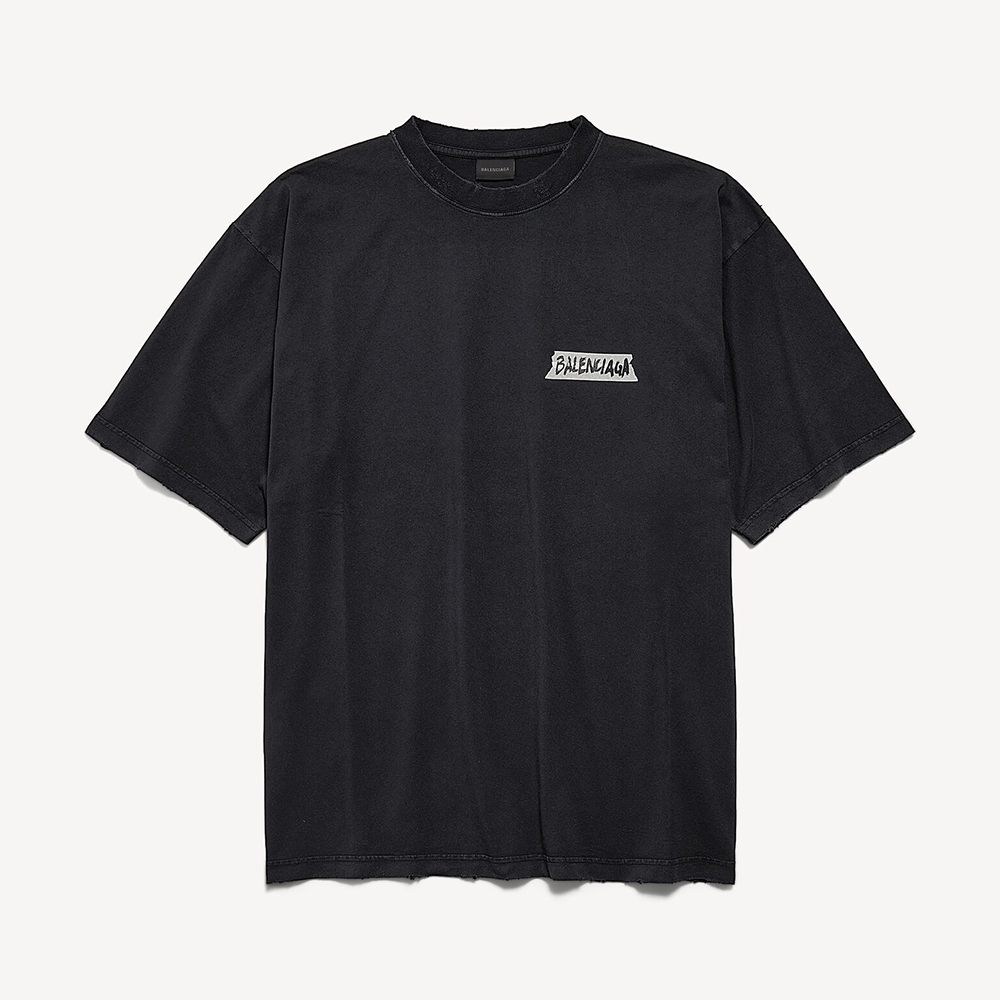 Balenciaga Clothing Balenciaga Masking Tape Medium Fit T-shirt #394982 | Nigo Office