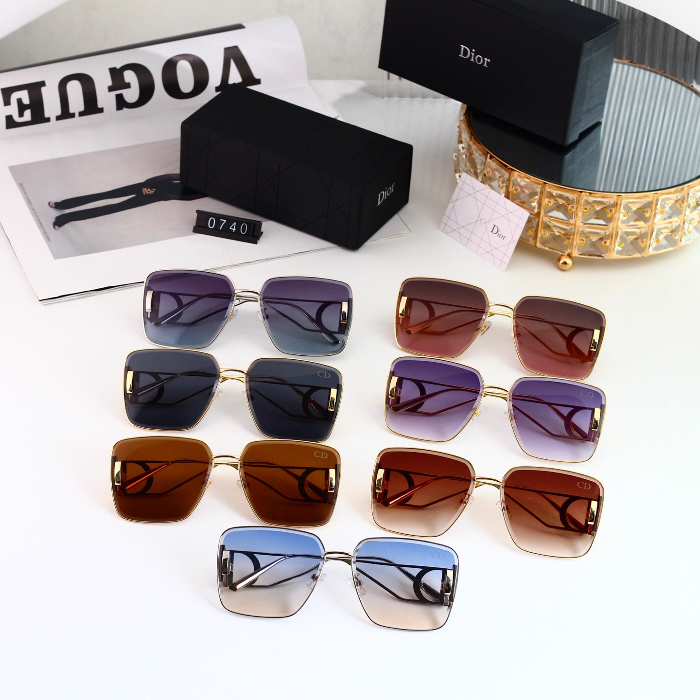 [TOP] Christian Dior Sunglasses - 7 Colors - 711 Luxury