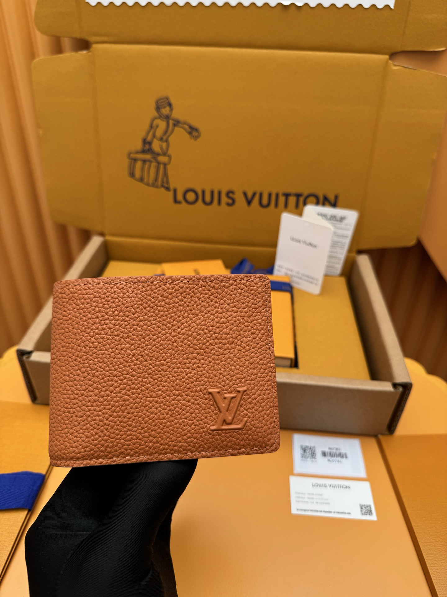 [TOP] Louis Vuitton LV Multie Wallet Cowhide 11.5x9x1.5cm - Brown - 711 Luxury