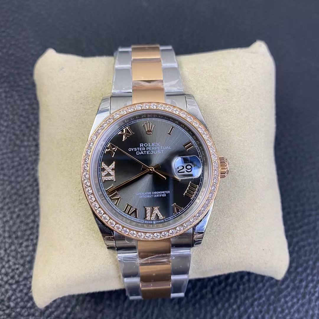 [TOP] ROLEX Women Datejust Watch 36mm -  Rose Gold - 711 Luxury