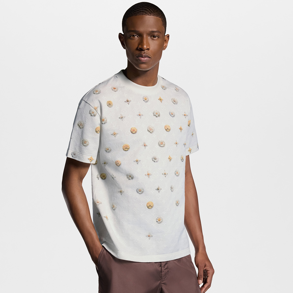 LOUIS VUITTON Overprinted Monogram Jacquard T-Shirt #380302