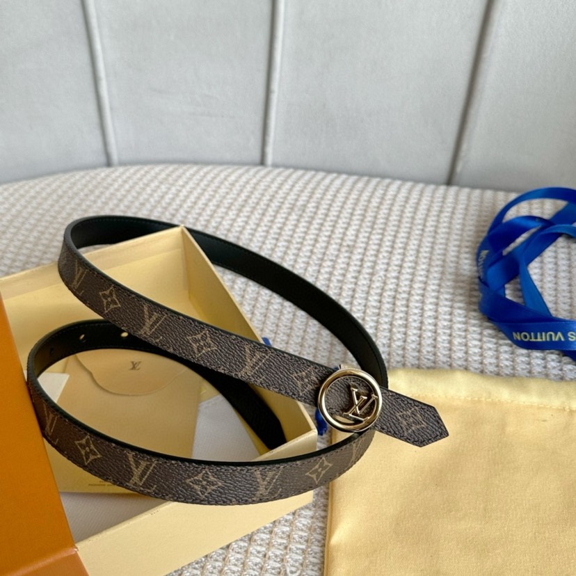 [TOP] Louis Vuitton LV Belt Calfskin 2cm - Brown - 711 Luxury