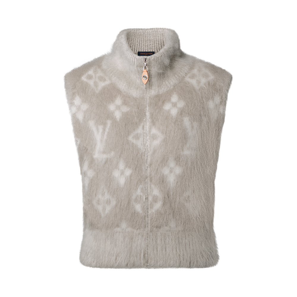 Louis Vuitton Clothing LOUIS VUITTON Top-quality Version Brushed Monogram Zip-Up Gilet and Mini Shorts #378488 View 2 | Nigo