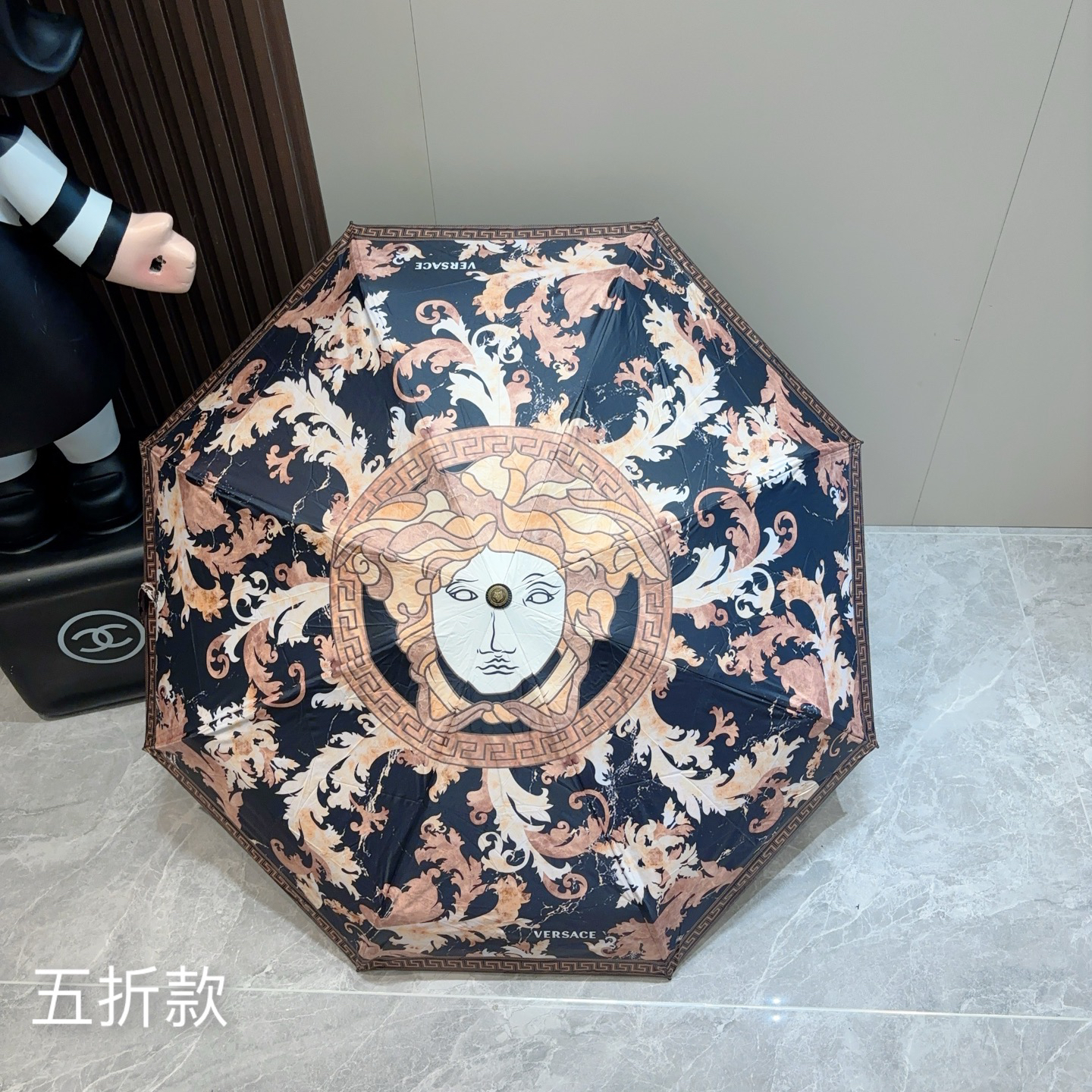 [TOP] VERSACE Umbrella - Black - 711 Luxury