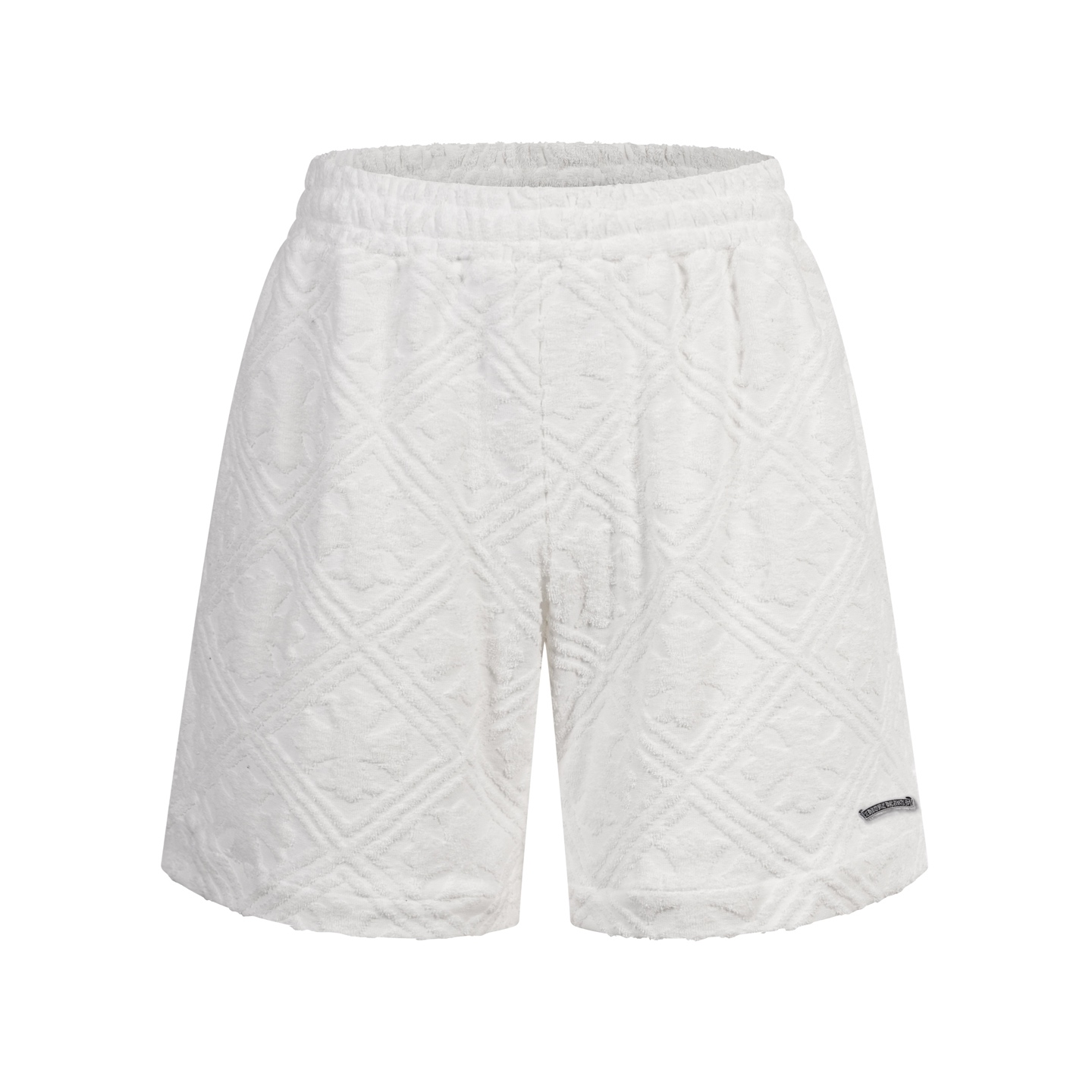Chrome Hearts Cannes Cross Pattern Terry Elastic Casual Shorts #381940