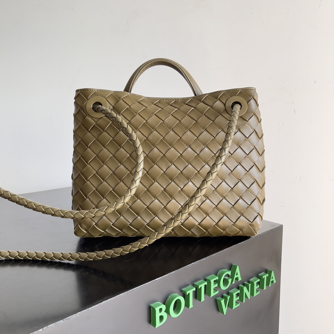 [TOP] Bottega Veneta BV Andiamo Bag Lambskin 25x22x10.5cm - Brown - 711 Luxury