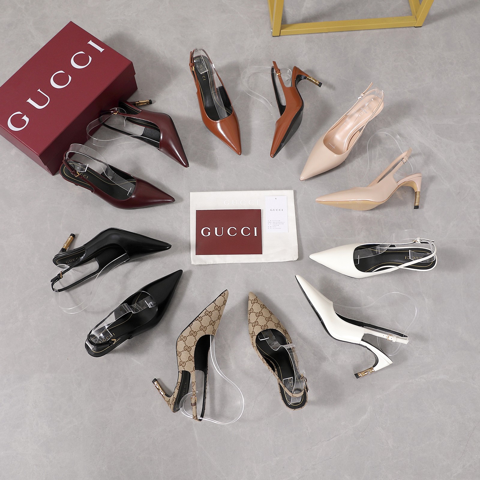 Gucci Shoes Gucci Cowhide Chain Decoration Horseshoe Heel Sandals #387647 | Nigo Office