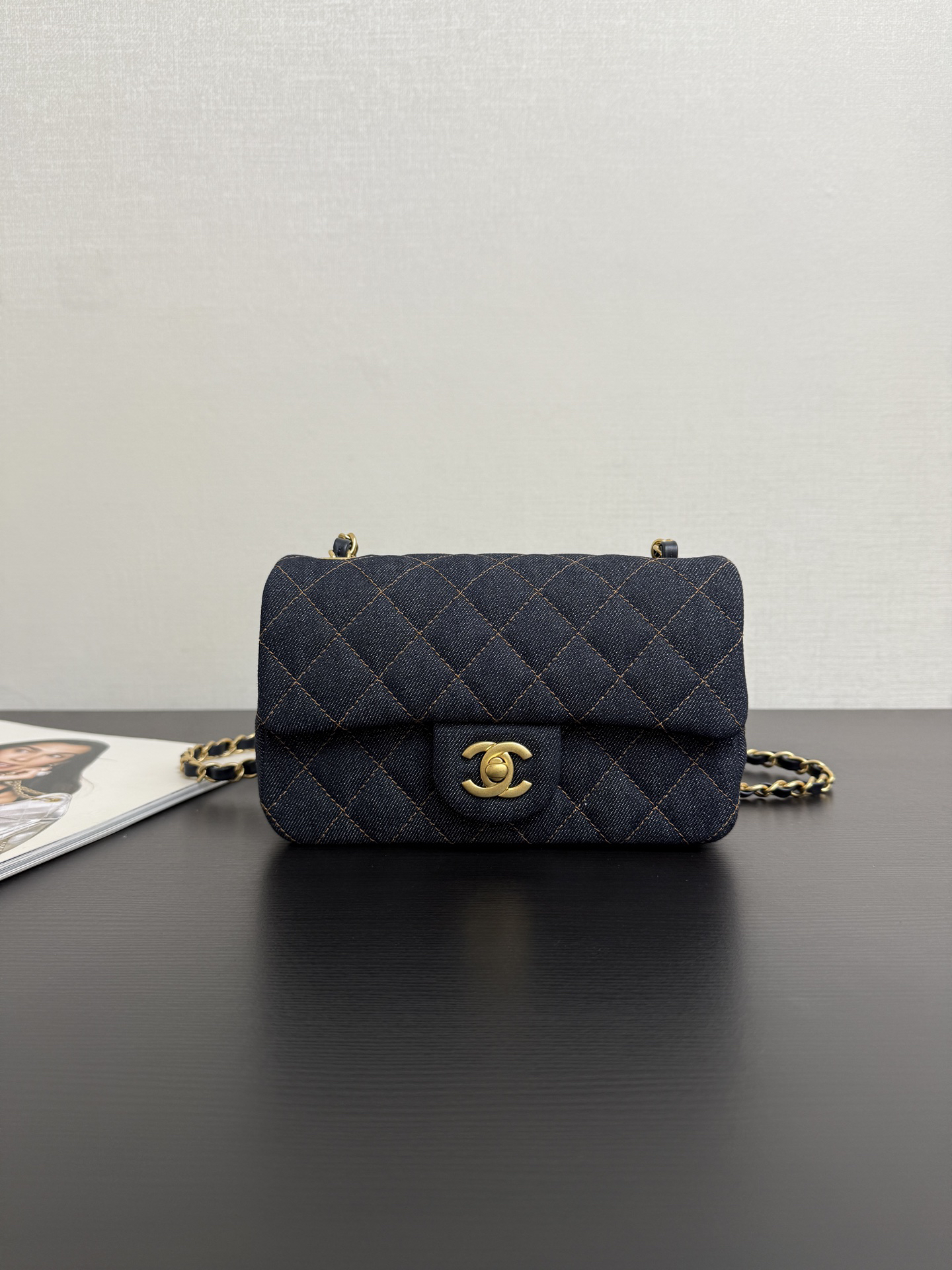 [TOP] CHANEL Classic Flap Bag Denim 20cm - Denim Blue - 711 Luxury