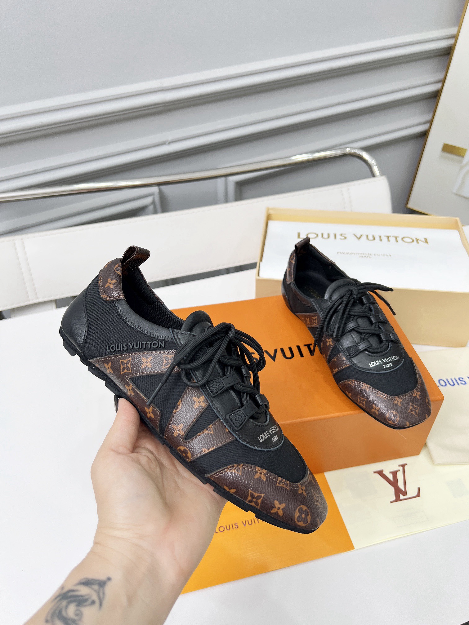 [TOP] Louis Vuitton LV Sneakerina Sneakers - Brown - 711 Luxury