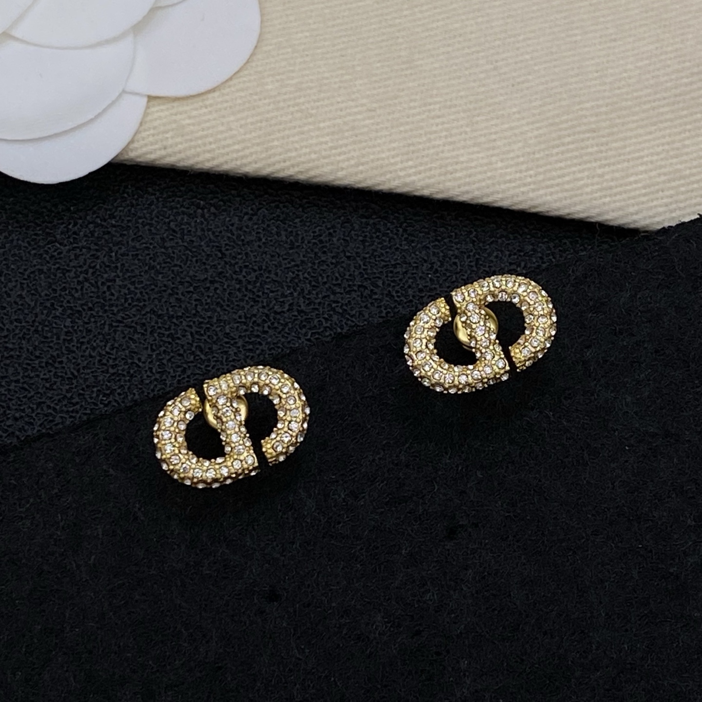 [TOP] Christian Dior Earrings - Gold - 711 Luxury