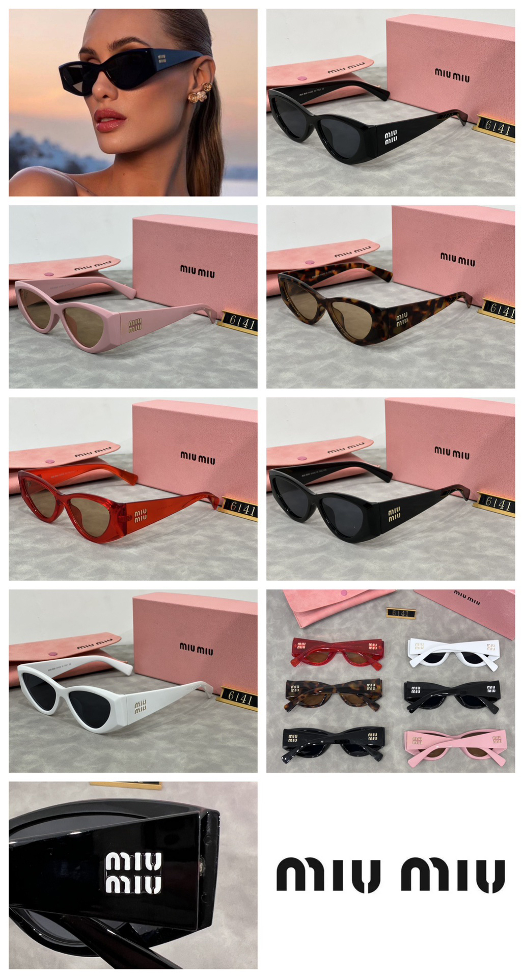 [TOP] Miu Miu Sunglasses - 6 Colors - 711 Luxury