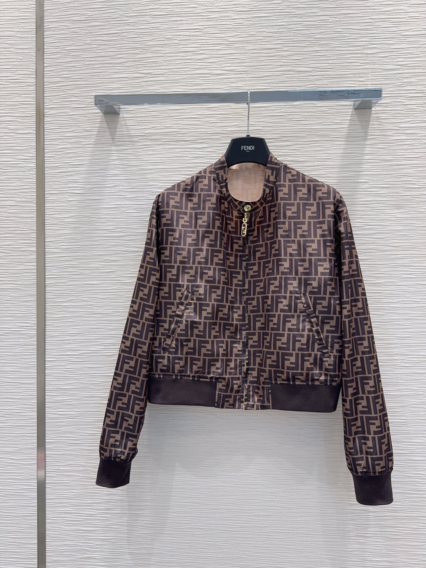 [TOP] FENDI FF Jacket - Brown/Khaki