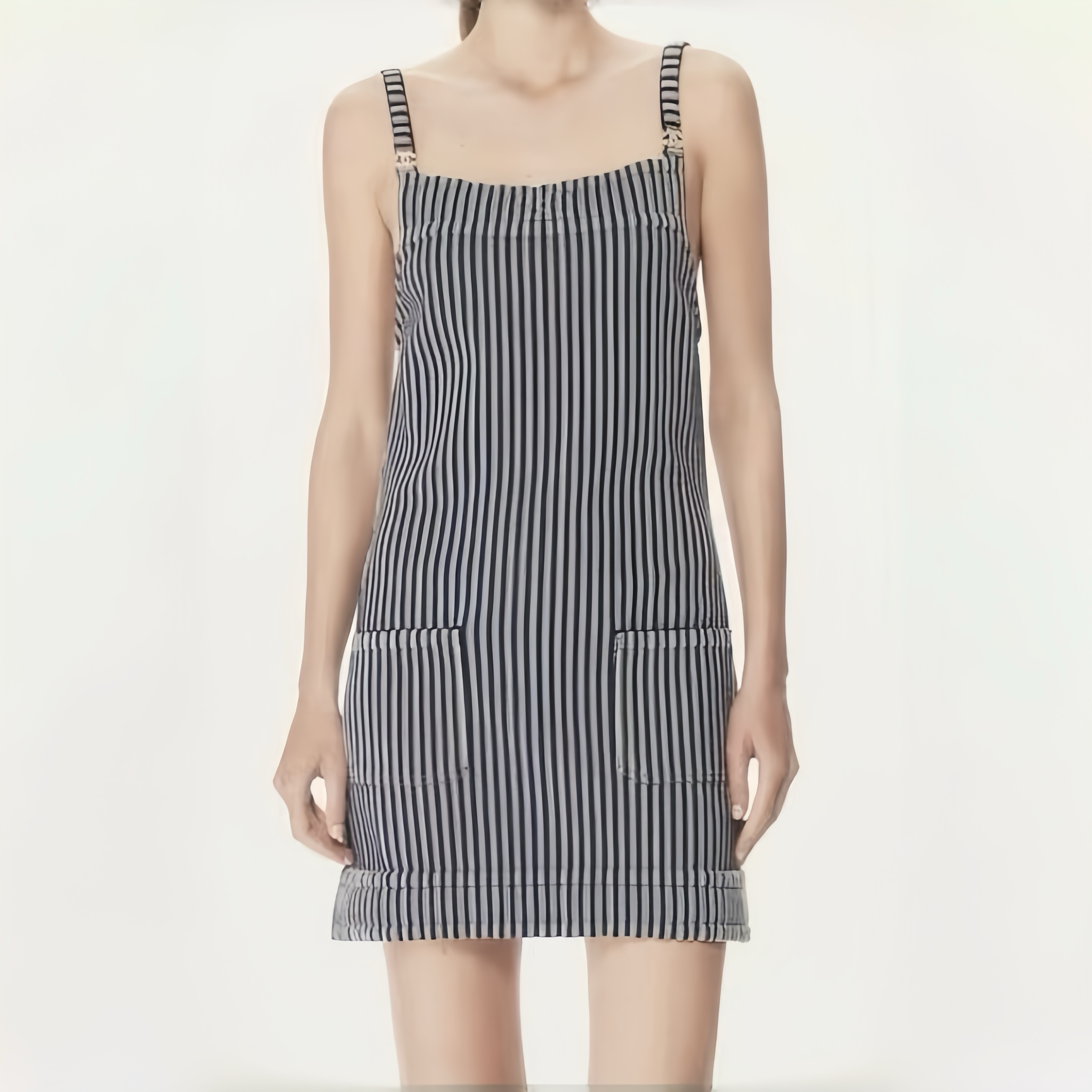 Chanel Top-quality Version Striped Dress #315538