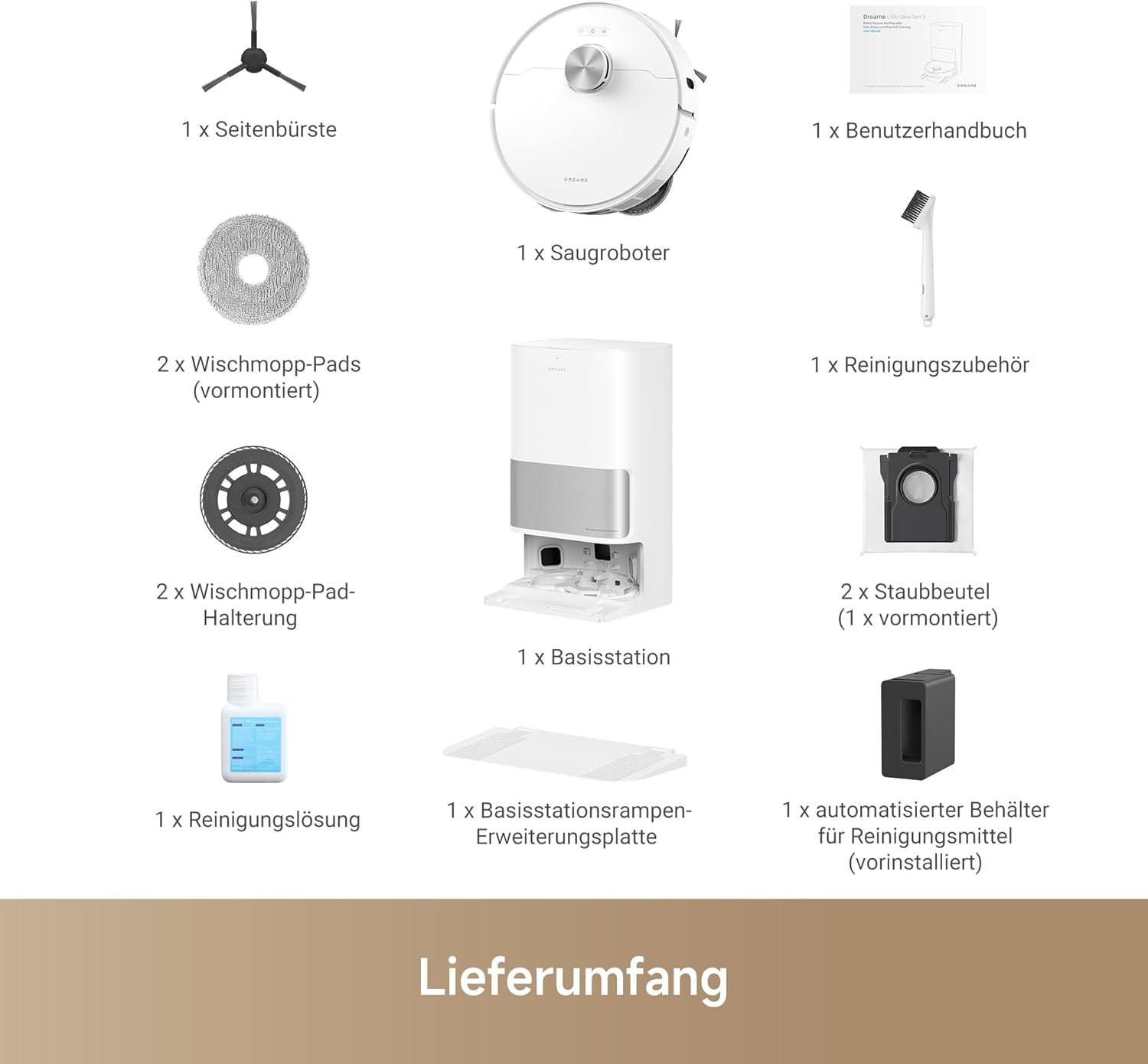 DREAME L10s Ultra Gen 2 Saugroboter mit Wischfunktion