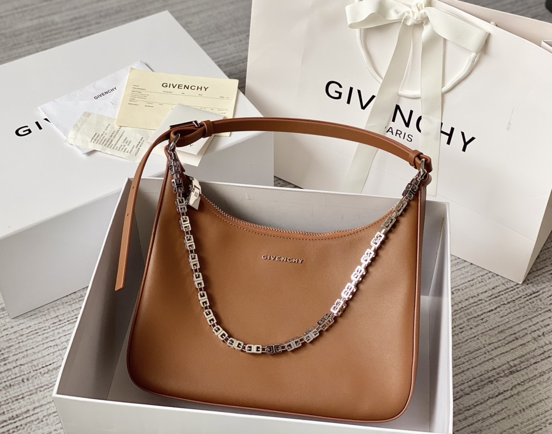 [TOP] GIVENCHY Moon Cut Bag  - Brown