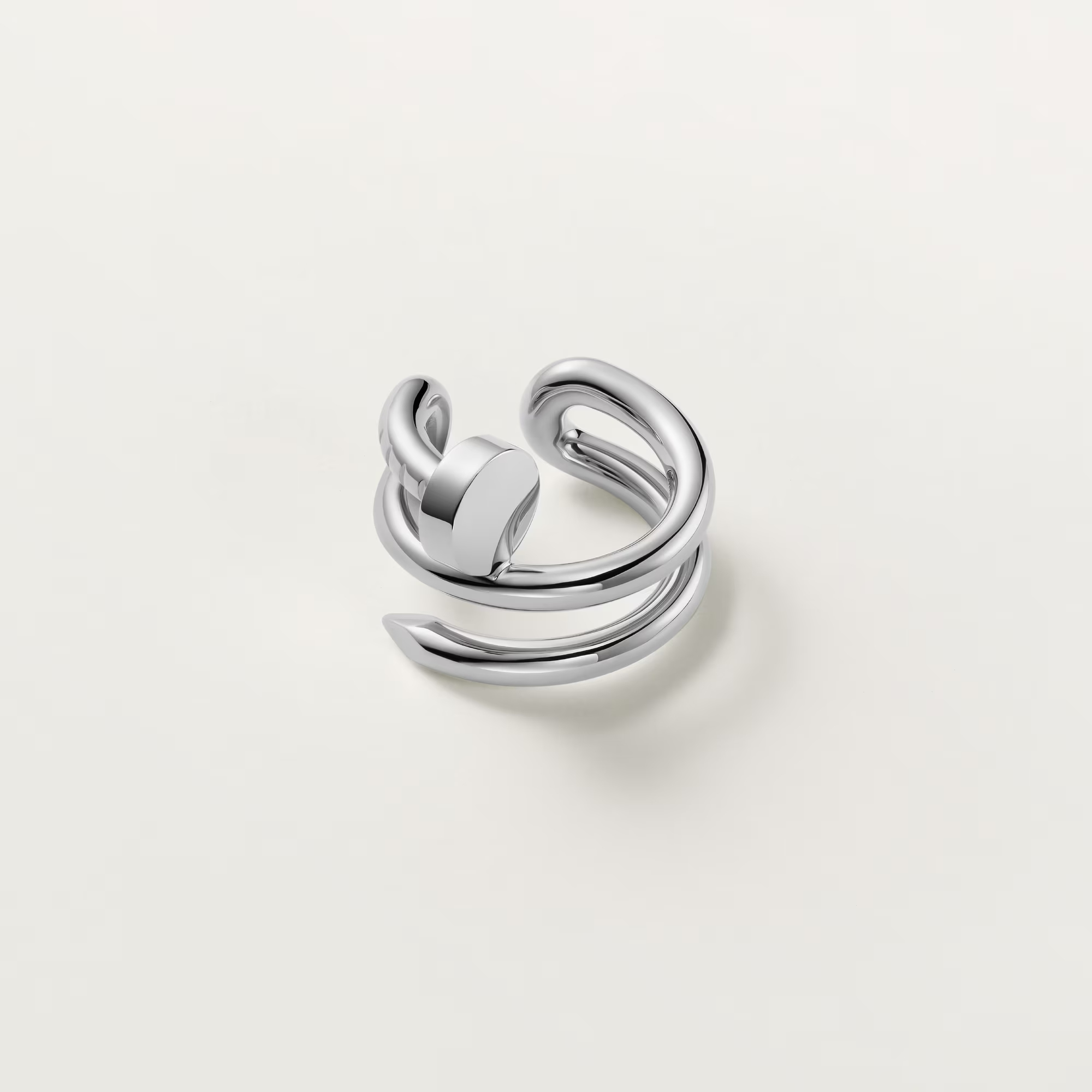 Carty Nails Infinity Wrap Earrings ,White Gold,Ear clip