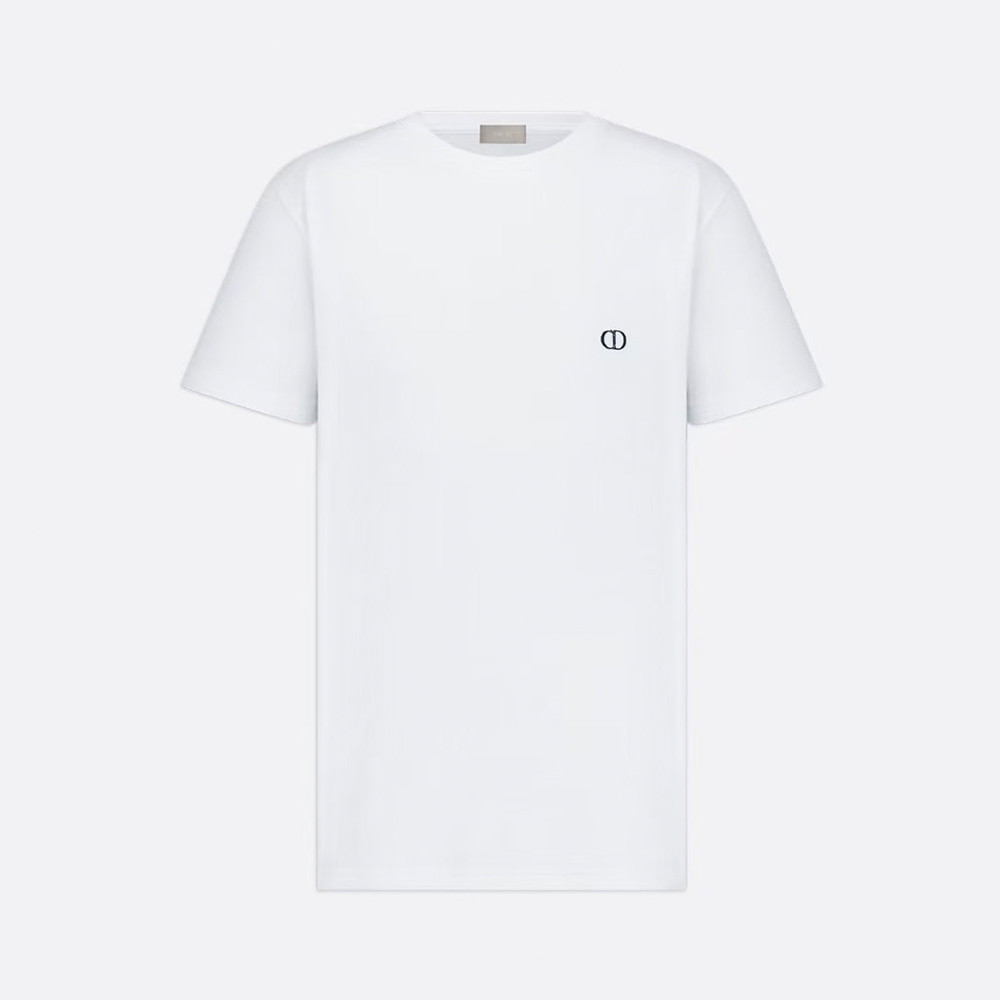 Dior black Clothing DIOR CD Icon T-Shirt Fitted Silhouette Black Cotton Jersey #394904 | Nigo Office