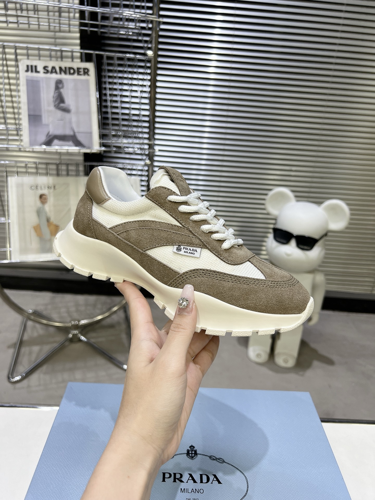 [TOP] PRADA Casual Shoes - Khaki - 711 Luxury