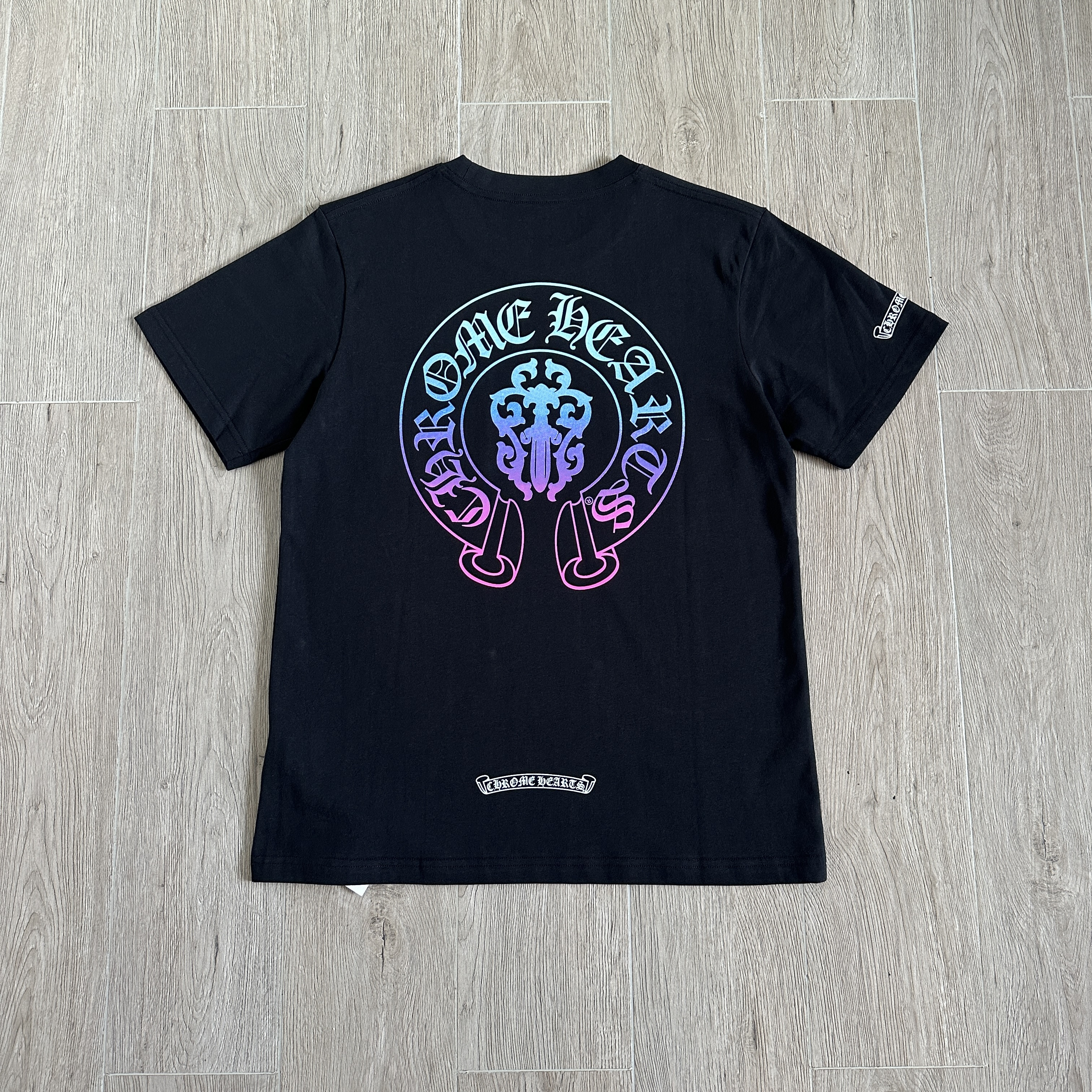 Chrome Hearts Sword Gradient Horseshoe Print T-shirt #388197