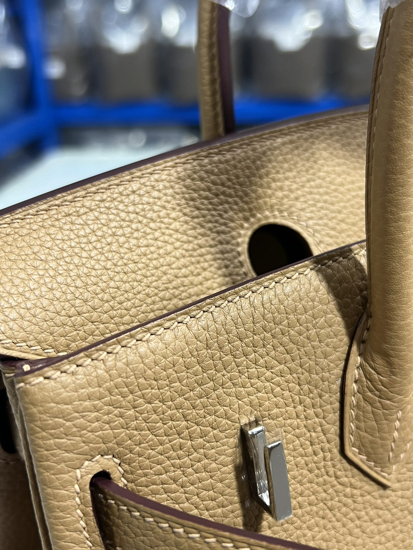 [TOP] HERMES Birkin Togo Leather 25cm - Chai & SHW