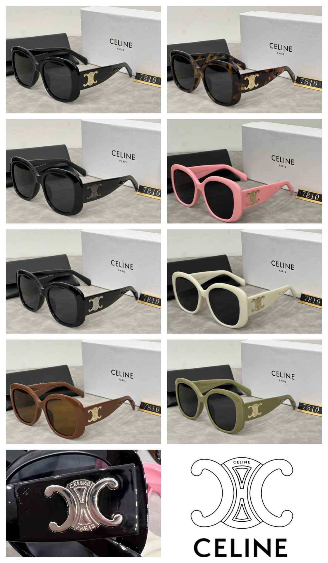 [TOP] CELINE Sunglasses - 8 Colors - 711 Luxury