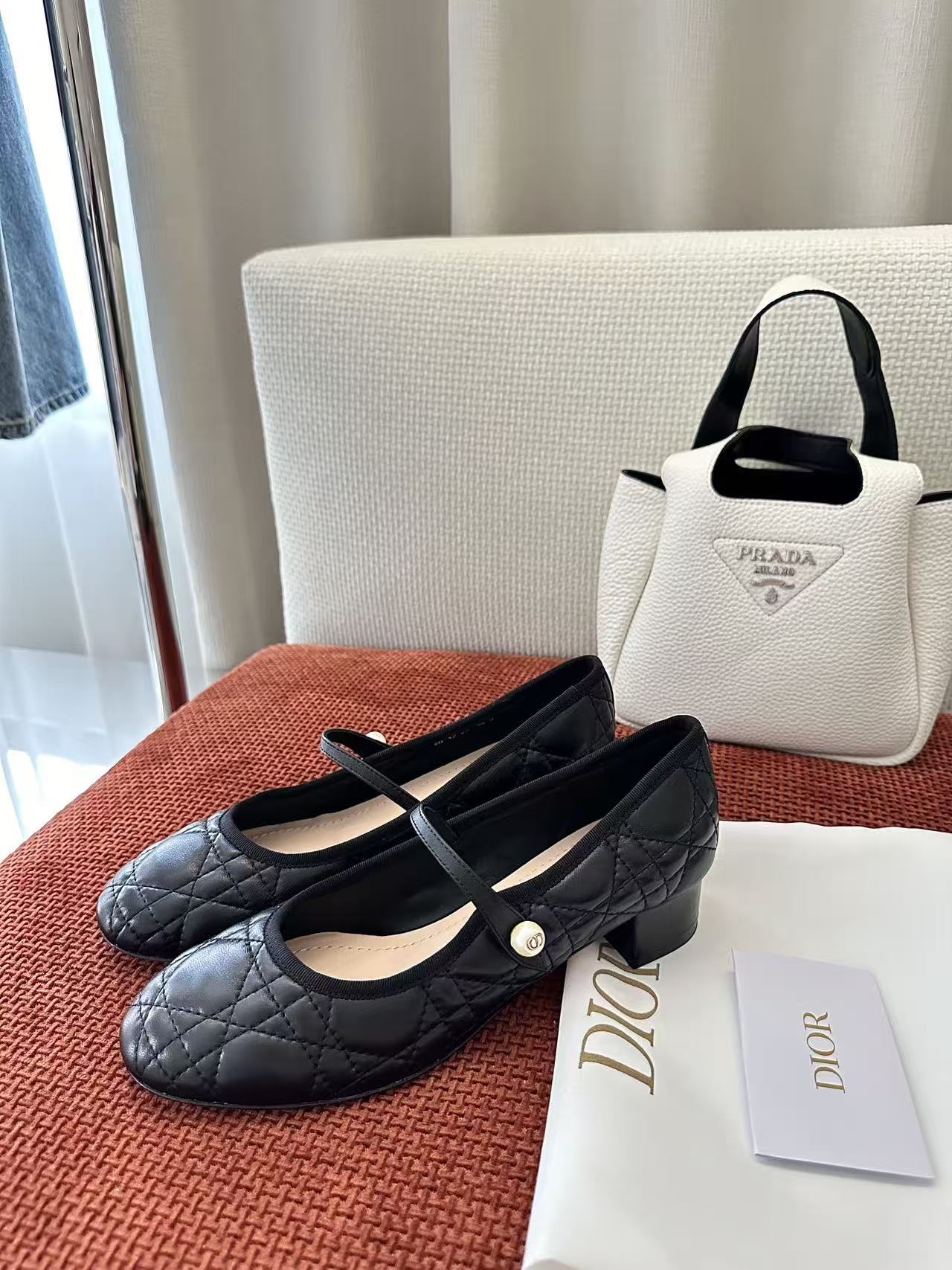 [TOP] Christian Dior Ballet Flats - Black - 711 Luxury