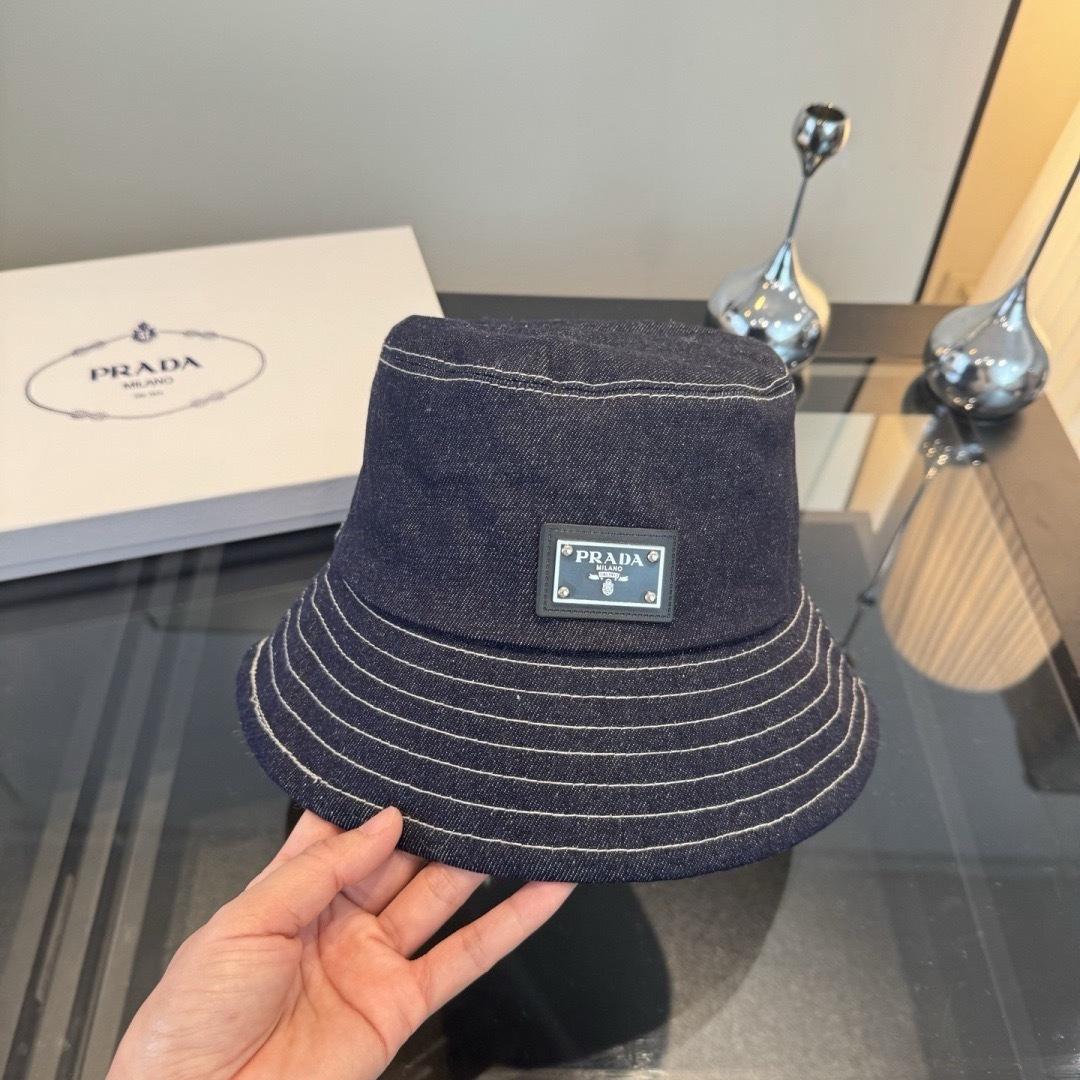 [TOP] Prada Sunshade Fishing Cap - Blue - 711 Luxury