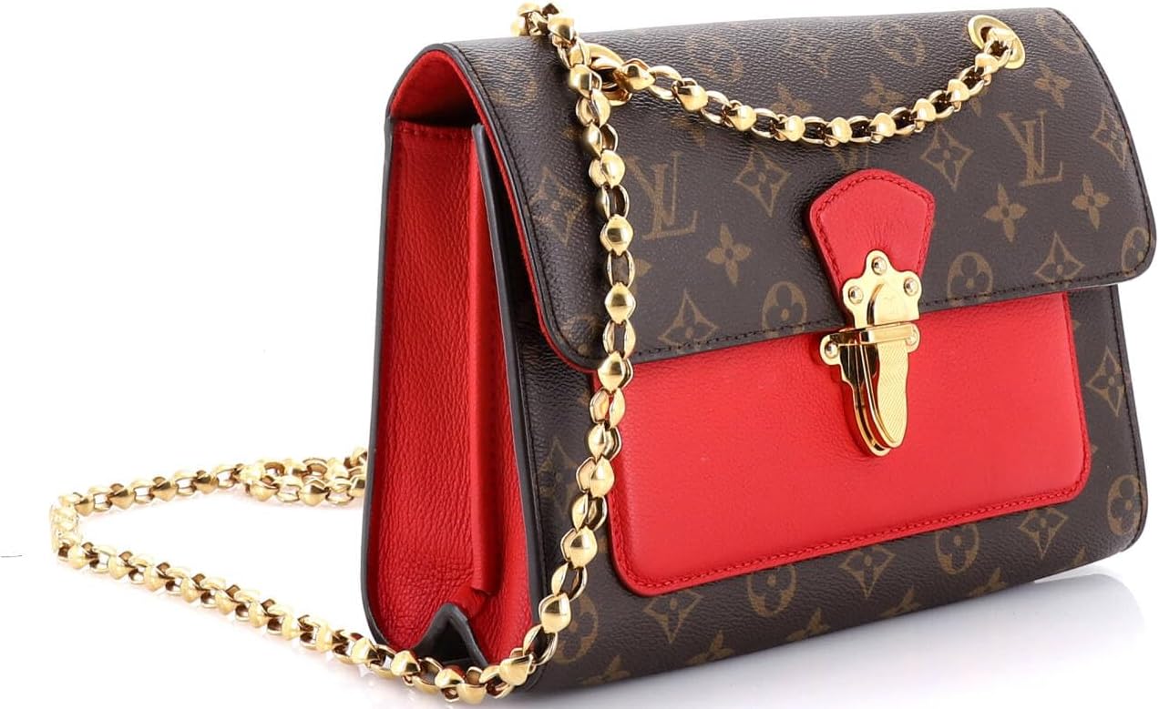Louis Vuitton, Pre-Loved Victoire Handbag Monogram Canvas and Leather, Red