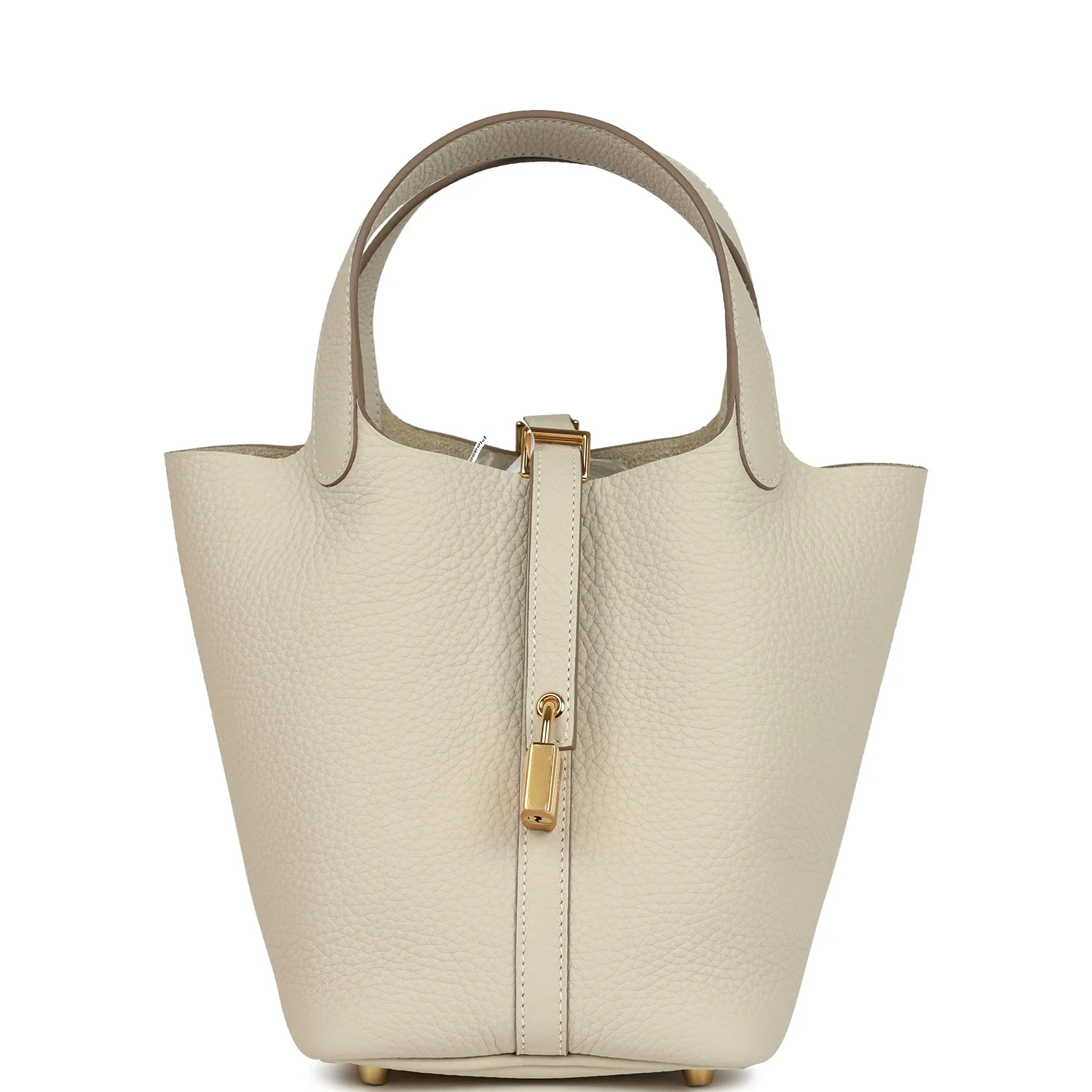 Hermes Picotin Lock  Craie Clemence Gold Hardware