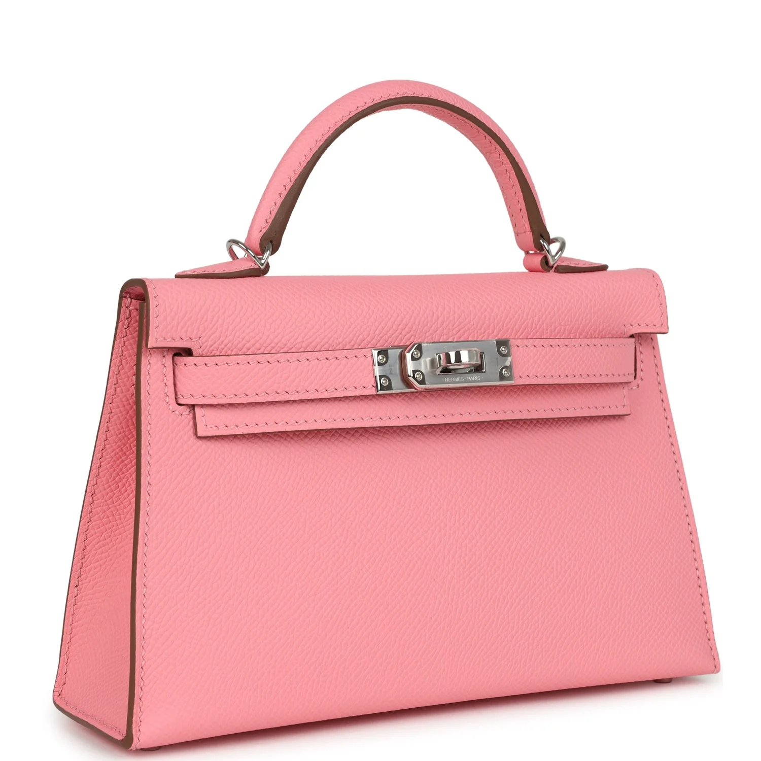 Hermes Kelly Sellier  Rose Confetti Epsom Palladium Hardware