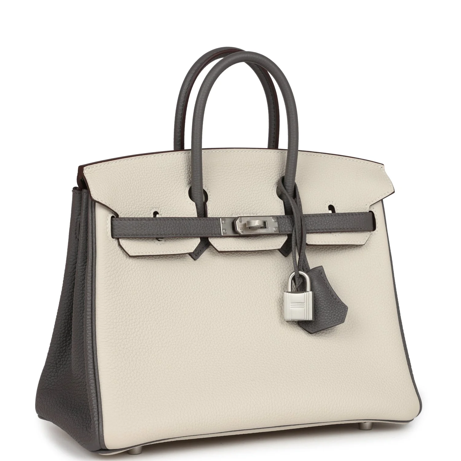 Hermes Special Order (HSS) BirkinBeton and Etain Togo Brushed Palladium Hardware