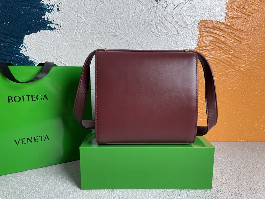 [TOP] Bottega Veneta BV THE CLI Bag 27x20x7cm - Dark Red - 711 Luxury