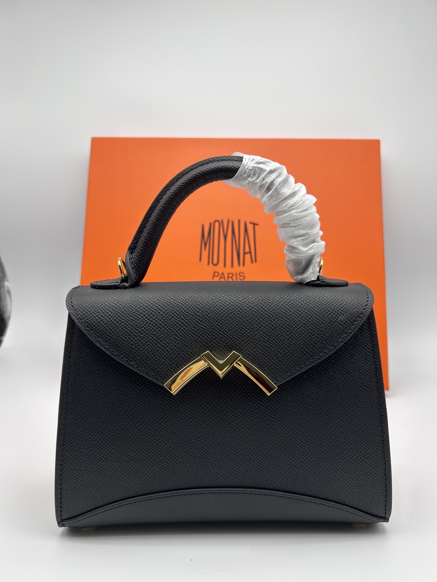 [TOP] MOYNAT Gabrielle Bag Cowhide 20cm - Black - 711 Luxury