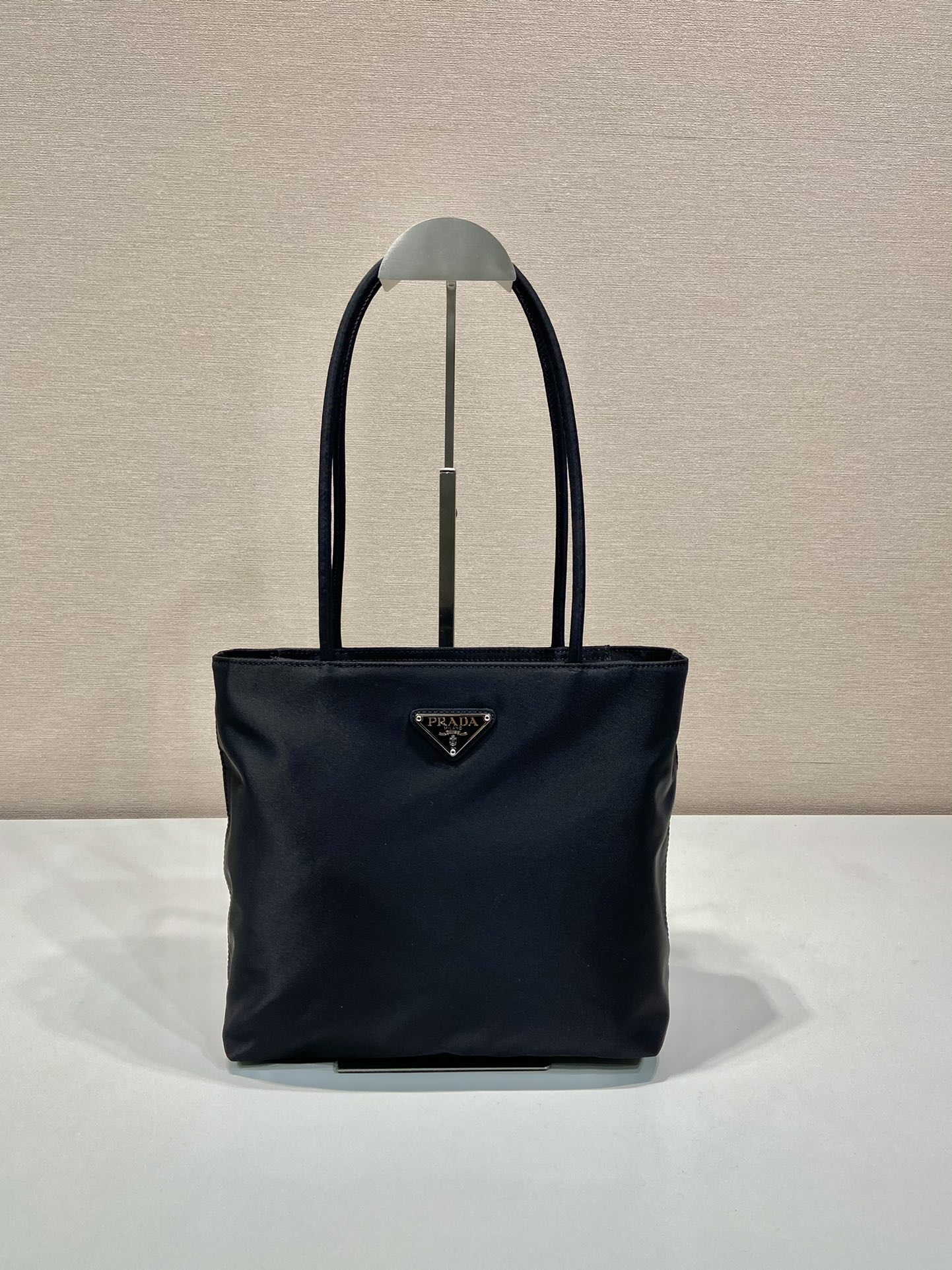 [TOP] PRADA Tote Bag Nylon 25x24x7cm - Black
