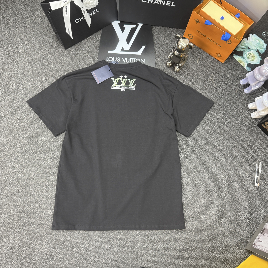 [TOP] Louis Vuitton LV T-shirt - Black