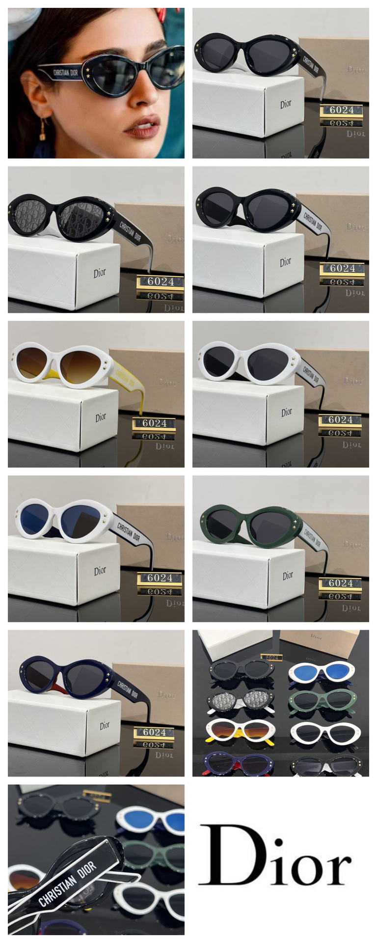 [TOP] Christian Dior Sunglasses - 8 Colors - 711 Luxury
