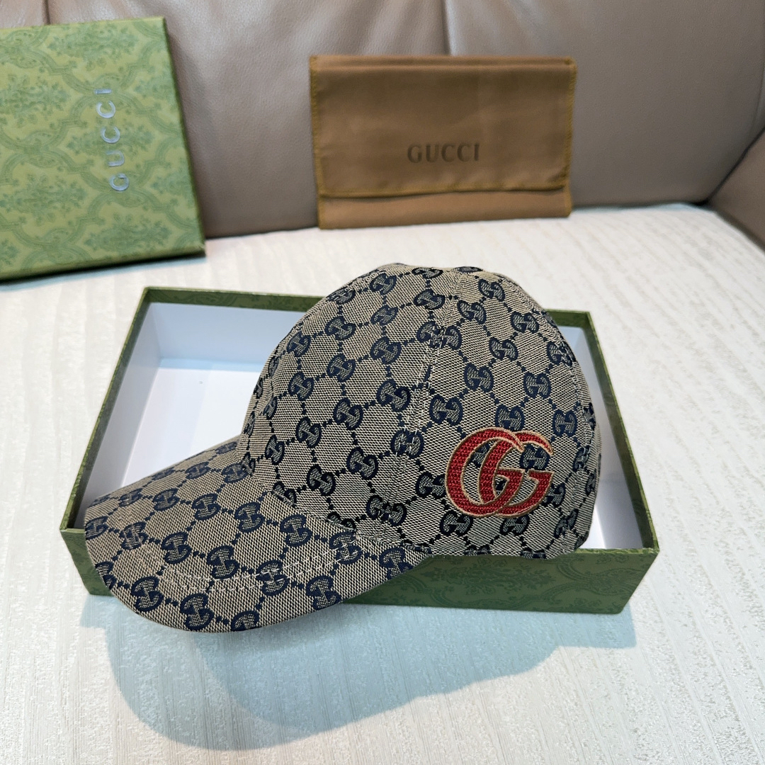 [TOP] GUCCI Baseball Hat - Brown - 711 Luxury