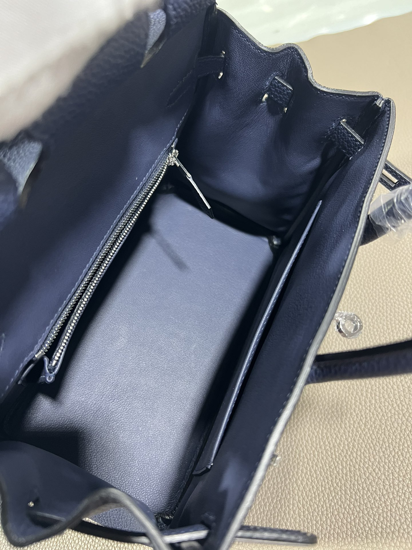 [TOP] HERMES Birkin Togo Leather 25cm - Bleu Indigo & SHW